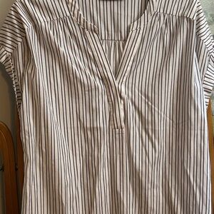 Apt. 9 Black and White Striped Blouse